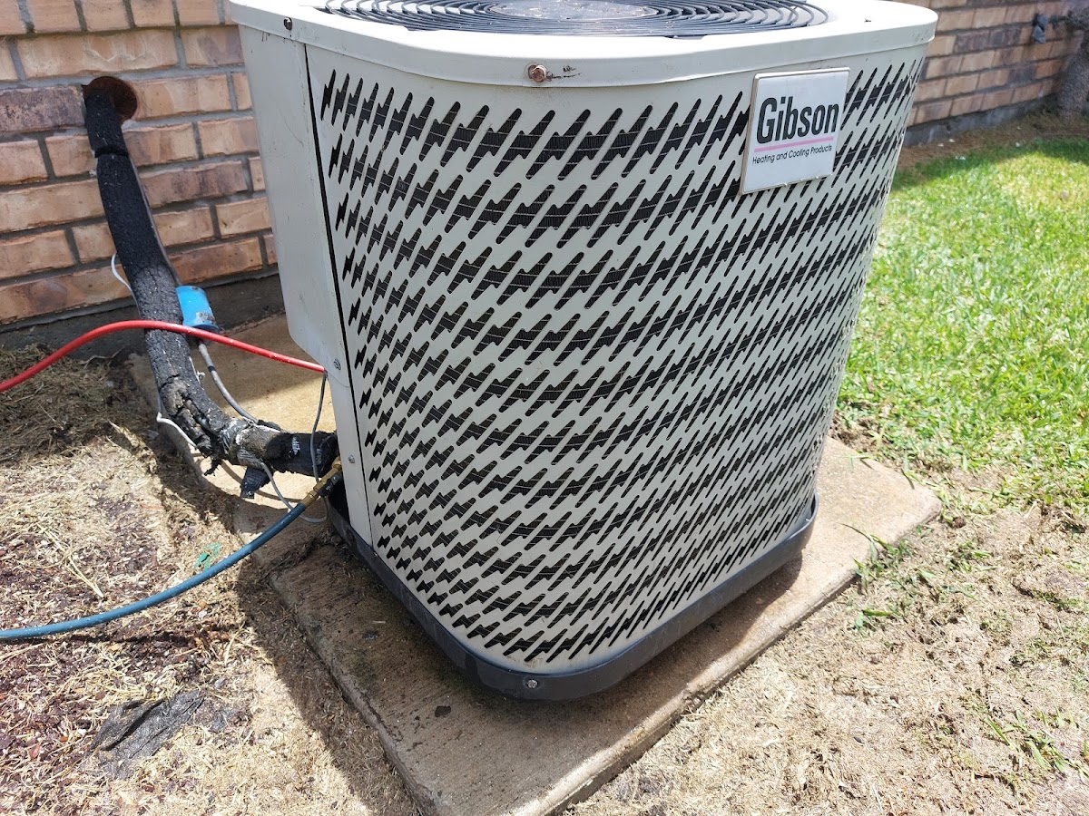 Newly installed outdoor condenser unit